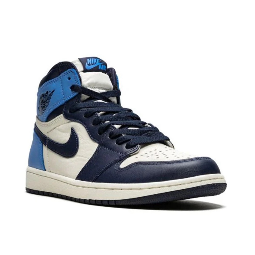 Air Jordan 1 Retro High OG "Obsidian/University Blue" sneakers size youth 7